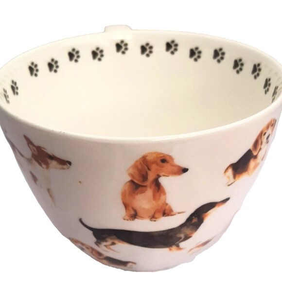 The Dog Loves Me Best 20 oz Coffee Mug Portobello By Design Bone China England - Picture 8 of 9